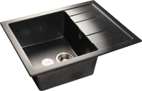 Кухонная мойка GranFest Quadro 650L, Q-650L черный